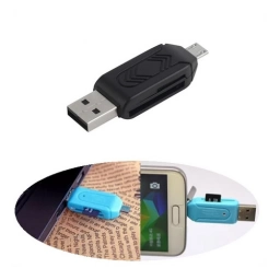 Lector Adaptador Otg Celular Micro-usb A Micro-sd Usb 2.0