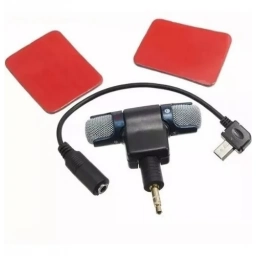 Micrfono Estreo Compatible Gopro + Adaptador 3.5 Mm