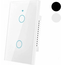 Interruptor Luz 2 Banda Tctil Tuya Smart Wifi Con Neutro