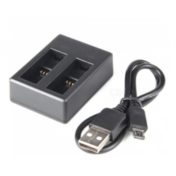 Cargador De 2 Baterias Dual + Cable Usb Gopro Hero 5 6 7