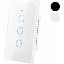 Interruptor Luz 3 Banda Tctil Tuya Smart Wifi Con Neutro