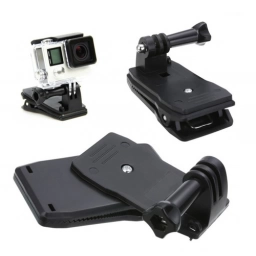 Clip 360 Soporte Gira Mochila Compatible Gopro