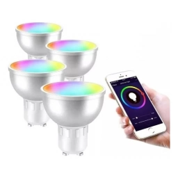 Lampara Led Rgb Gu10 Dicroica Wifi Smart Tuya 5w