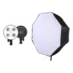 Softbox Octogonal Difusor 70 cm Cuatro Luces 4 Lamp