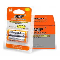 Pilas Mp Pack X 2 Aa Recargable Doble A 3000 Mah