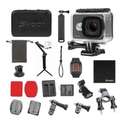 Camara Accin Shoot 4k Wifi 14mp Kit Maletin Palo 3 En 1