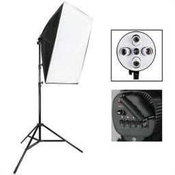 Softbox 60x90cm Portalmpara 5 Lamps + Tripode 2,8 m