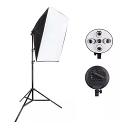 Softbox 50x70cm Portalmpara 5 Lamps + Tripode 2,8 M