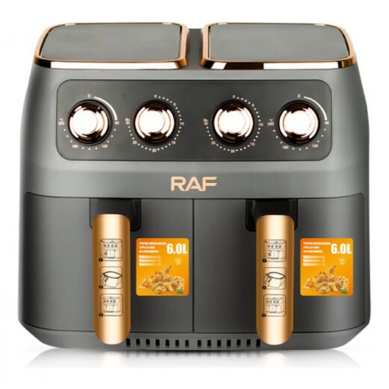 Freidora Sin Aceite RAF R.5236 2 Canastos De 6L 2800w