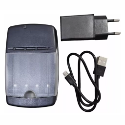 Cargador Usb Para 4 Pilas Recargables Aa Y Aaa